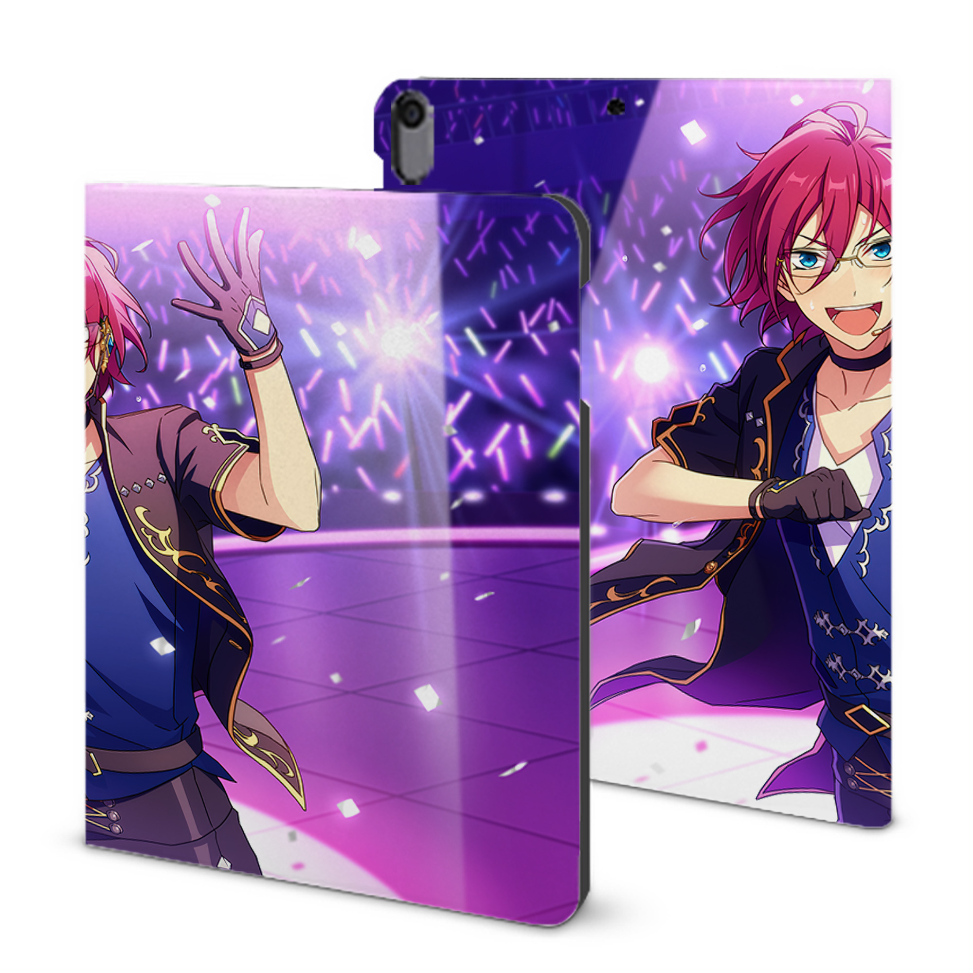 （画像用） あんさんぶるスターズ! Ensemble Stars IPad ケース ブック型 PUレザー TPU 耐衝撃 軽量 薄型 ペン収納なし 全面保護 IPad 各モデル対応